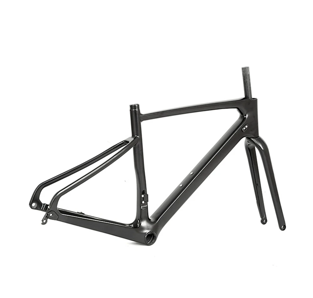 TWITTER road bike 700c high quality road bike frame set is suitable for gravel bike disc brake carbon fiber frame