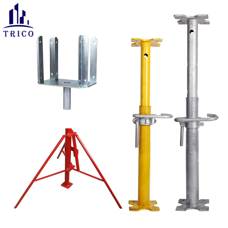 Scaffold Steel Props Formwork Shoring Prop with U Head used for h20 beam