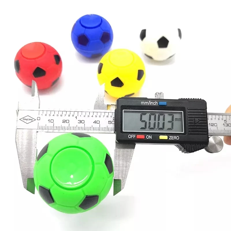 Tiktok Hot Product Pop 50mm Finger Gyro Vending Gashapon Machine Capsule Toy Soccer Fidget Hand Spinner Toy For Kids And Adults