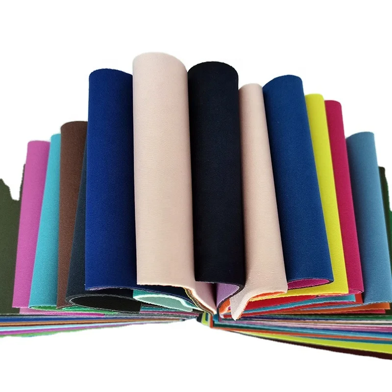 High Performance Soft Waterproof Printed Customized Neoprene Elastic Hook Loop Jual Neoprene Fabric