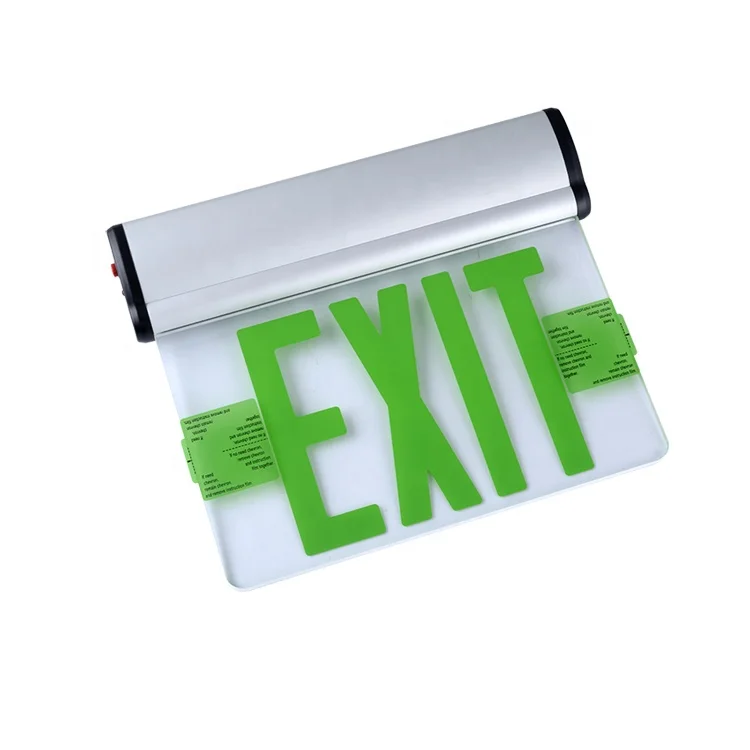 Export single face good quality green led exit sign