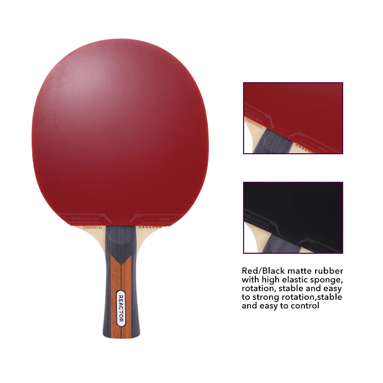Portable Table Tennis Paddles Outdoor table tennis racket Control All-round suit for Middle-level player