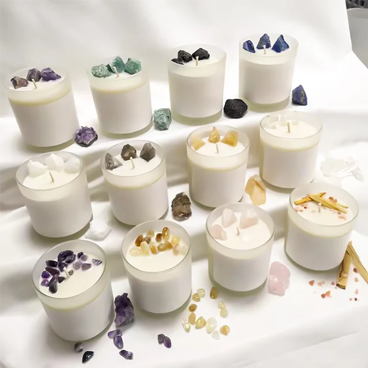 Wholesale affordable rose candle jar soy wax candle for home scents crystal unique scented candle