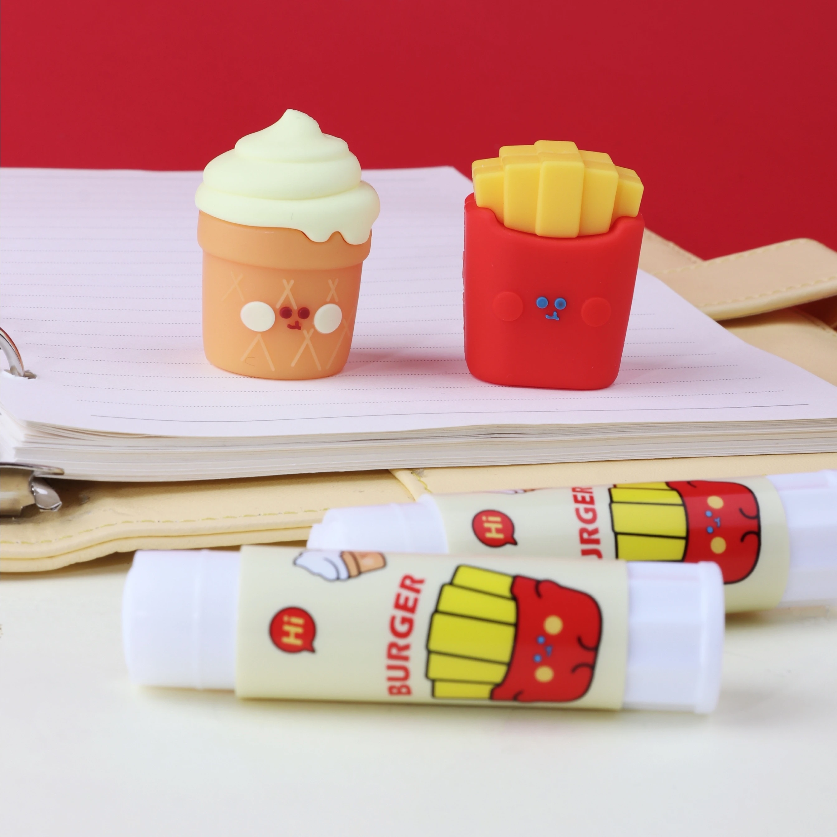 Cute Non-Toxic PVA PVP Glue Stick School/Office Tools 11g White Glue Stick with shaped for students