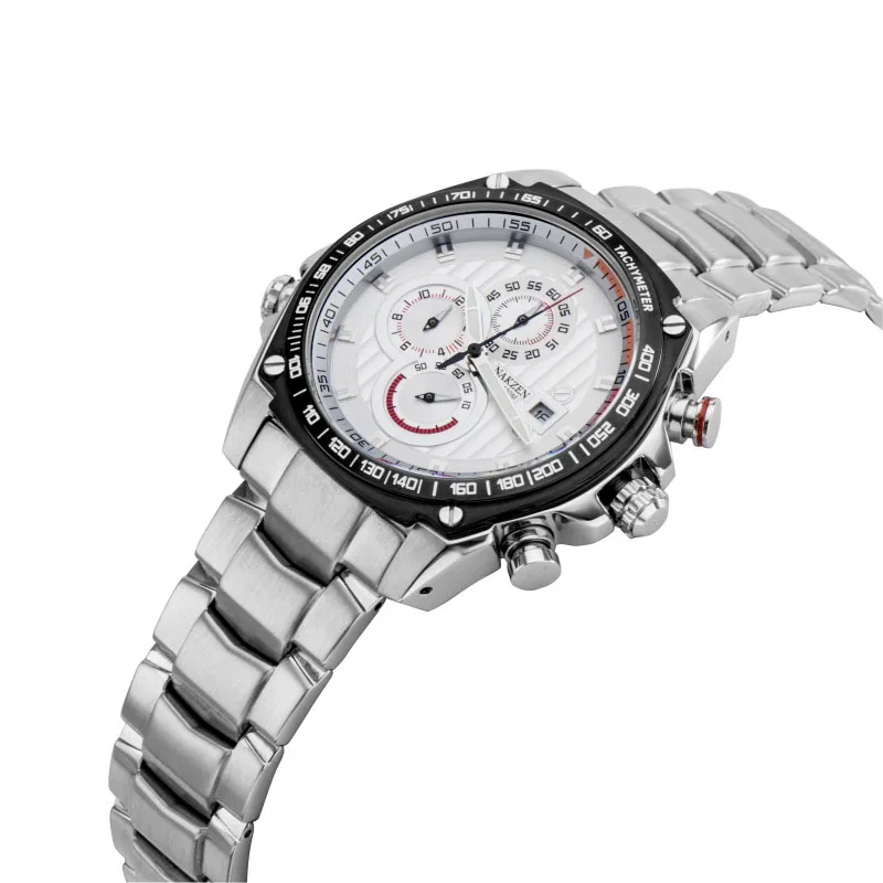 Rotating Inner Ring Luxury Men Chronograph Watch Original Brand Stainless Steel Tachymeter Watches