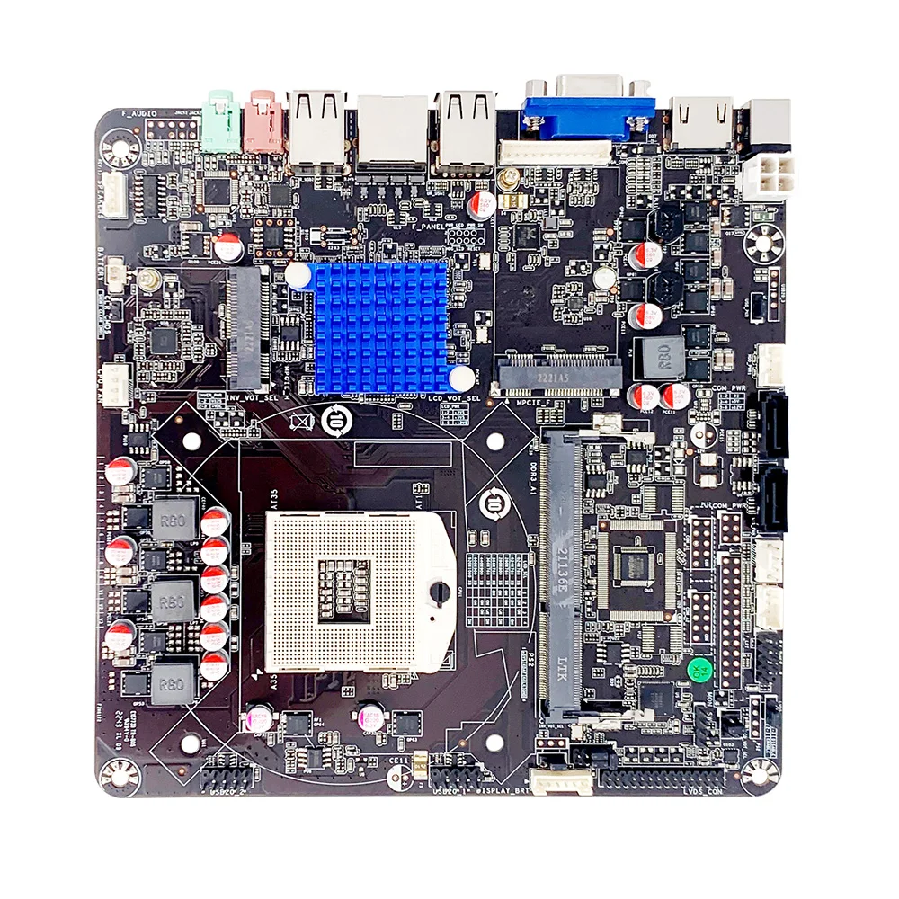 Mini itx X86 Motherboard HM55 HM65 HM86 Intel Core i3 i5 i7 Mini Mainboard M.2 DDR3L mSATA RS232 Mini PC Nuc Motherboard