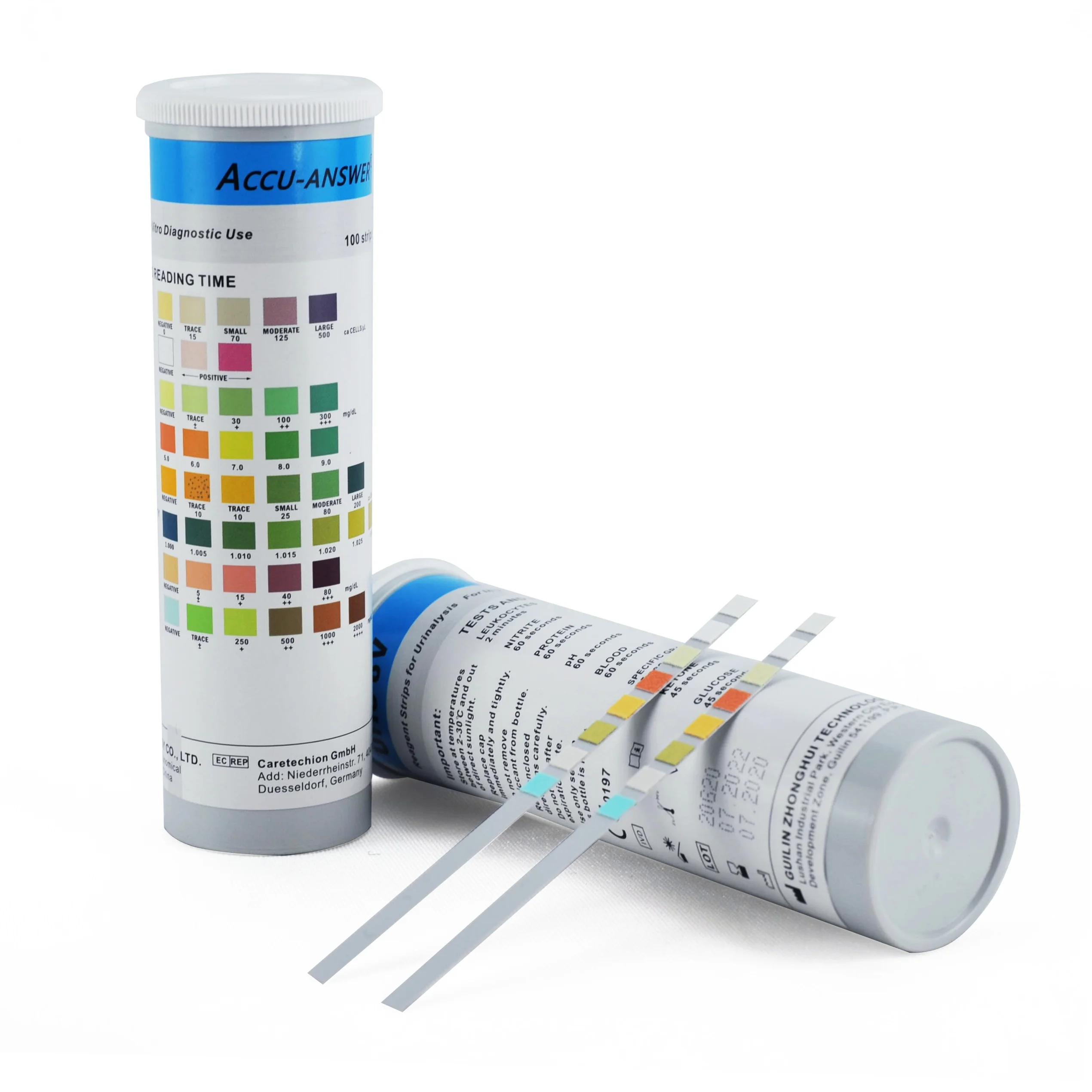 test kit urine medical lab equipments Reagent strips For Urinalysis Chemical urine strips