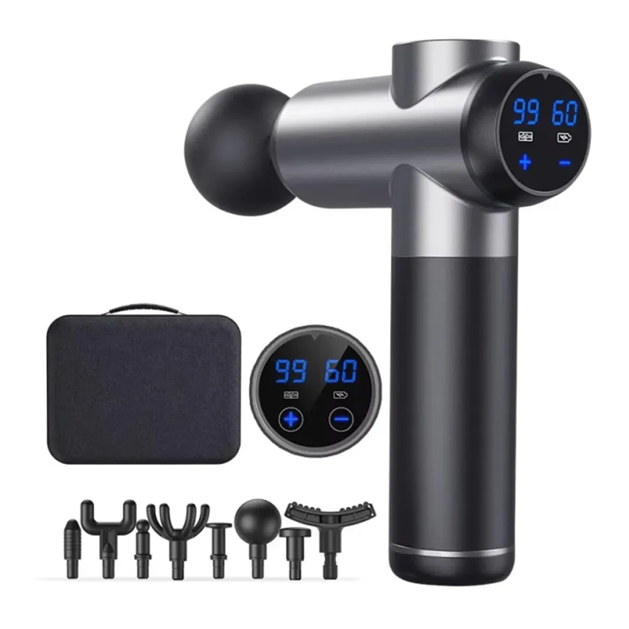 Fitness Sport Muscle Relaxation Professional Electric Vibration Neck Muscle Fascia Massage Gun Body USB Charging Deep BS & TPR