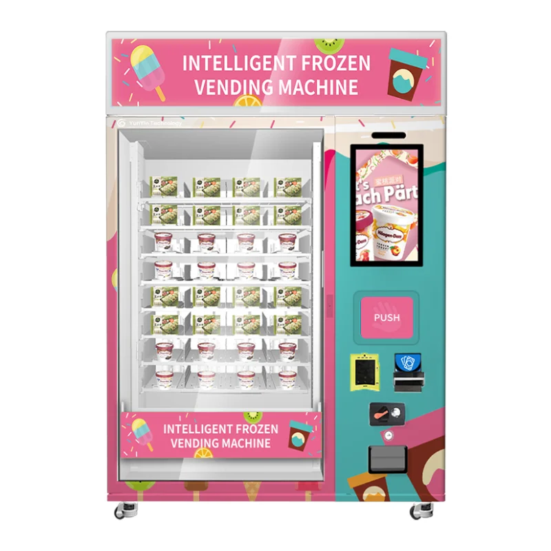 Custom 24 Hours Self-service Automated robot food vending machines smart food different types of vending machines