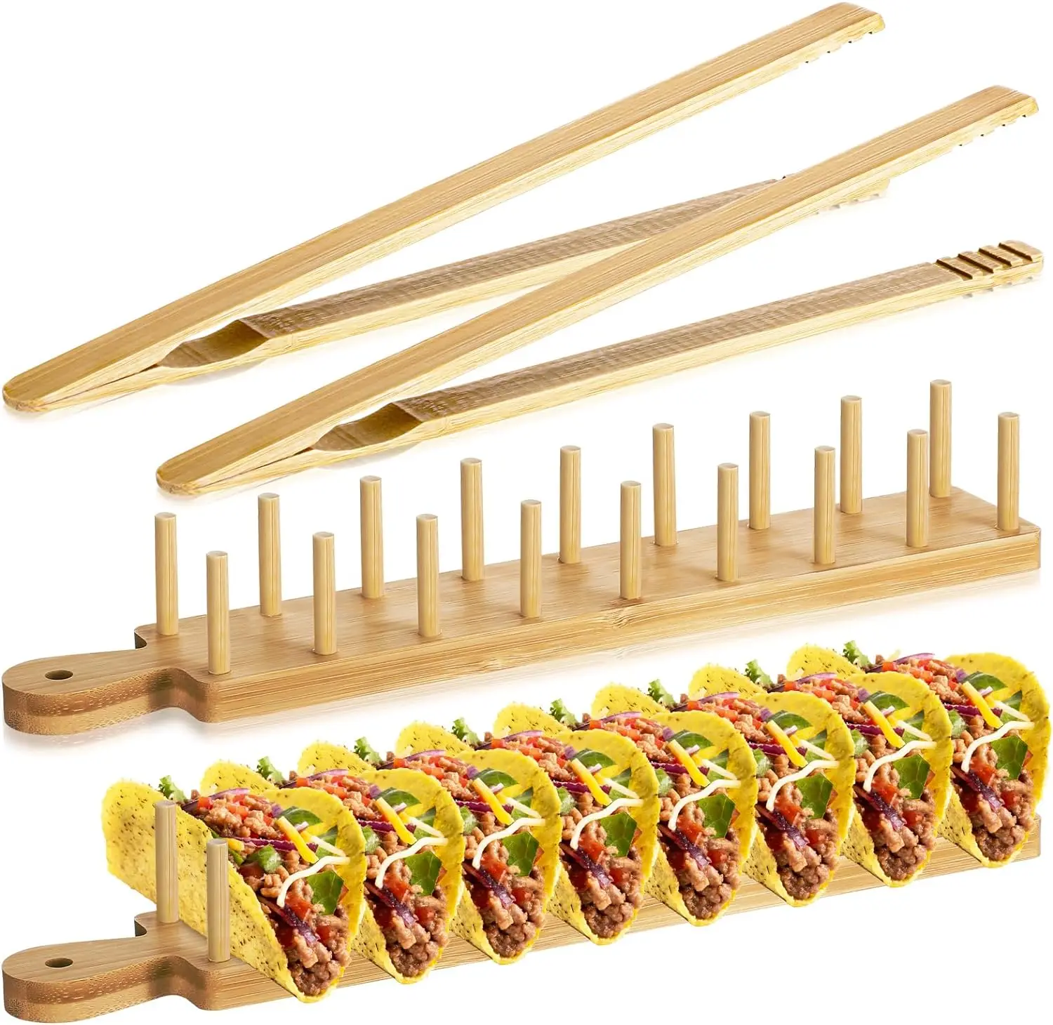 Convenient Innovation Practical Bamboo Corn Holder for Festive events or outdoor gatherings