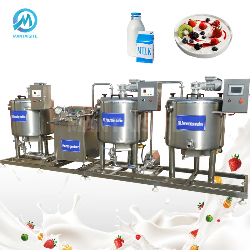 Commercial Milk Cooling Tank Dairy Processing Machines Milk Pasteurization Yogurt Cheese Making Production Line