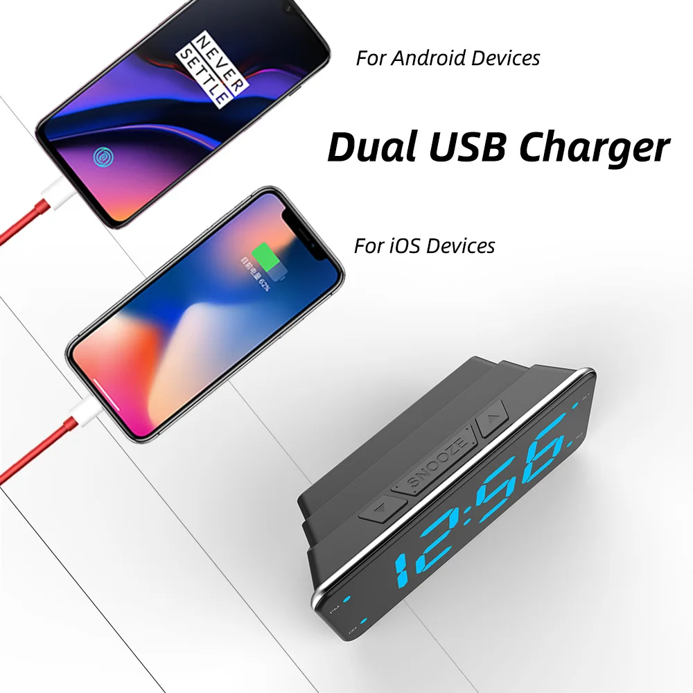 Vibrating Pillow Alarm Clock with Vibro Pad Deaf Clock Vibration Wekker Klok Clock Alarm Vibrate Deaf for The Deafs And Elderly