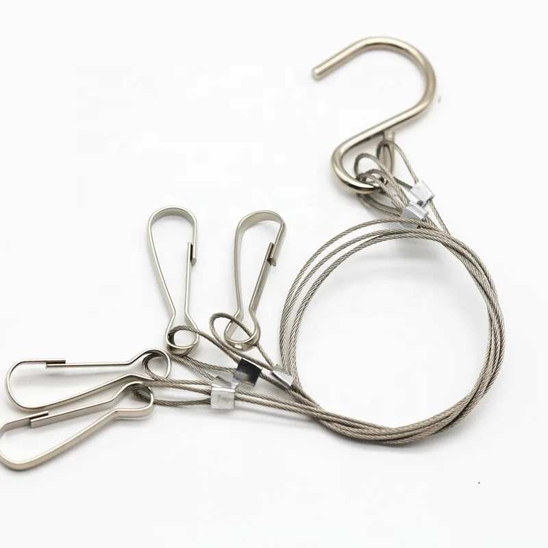 Wholesale Custom 300mmStainless Steel Hanger Lanyard For Plant Grow Aquarium Light Lamp Hanging Kit