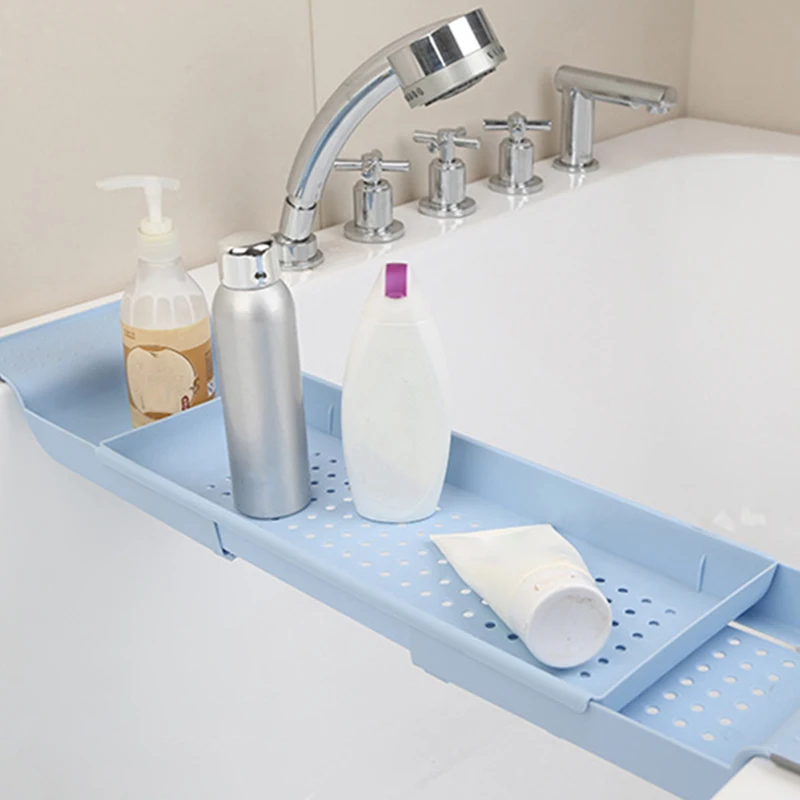 
Retractable Bathtub Storage Rack Bath Tray Shelf Bath Toys Organizer Bathroom Tools Towel Storage Shelf Kitchen Sink Drain Holde 