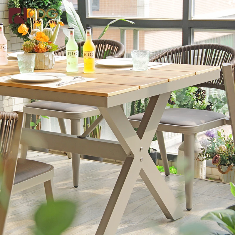 High Quality Wholesale Dining Table For Indoor & Outdoor Restaurant Coffee Shop X Leg Table