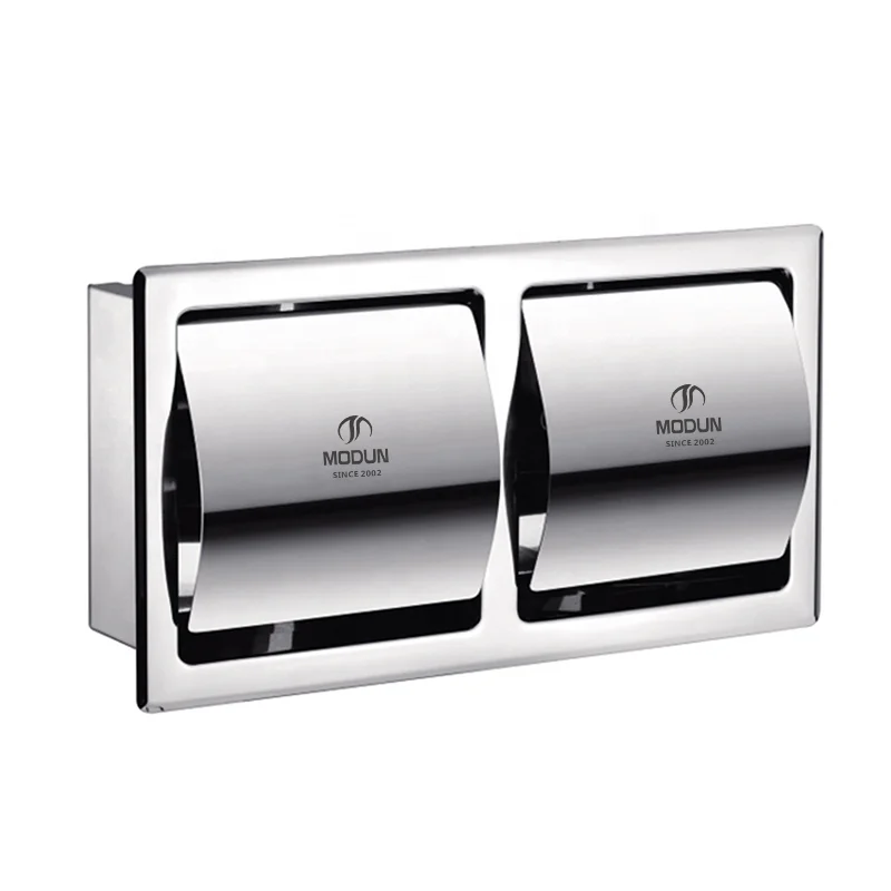 Настенный держатель для салфеток из нержавеющей стали отеля диспенсер полотенец в ванной комнате Туалетная комната большой двойной рулон бумажных