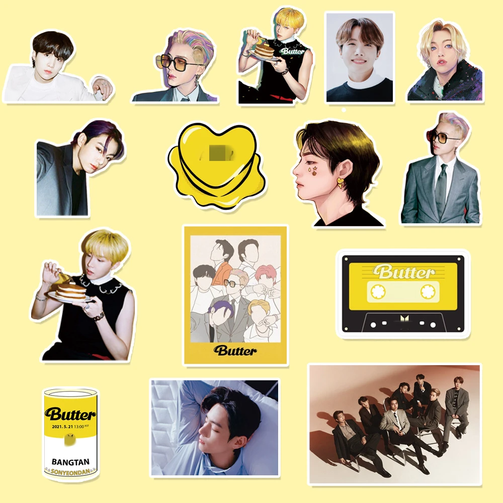 100 шт./компл. оптовая продажа Kpop Bangtan Boys масляные наклейки для украшения
