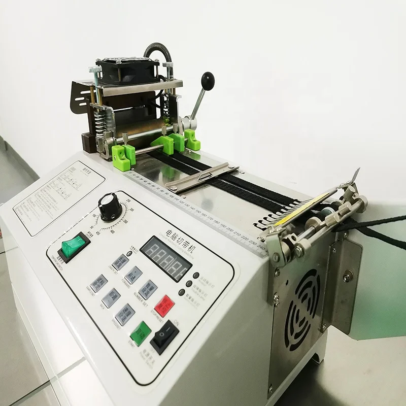 Label Cutting And Folding Machine Elastic Tape Cutter Cloth Label Cutter