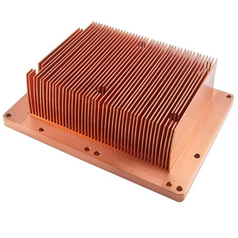 Copper Alloy Heat Sinks copper radiator High Heat Dissipation Customized copper  heatsink Extrusion Heat Sink