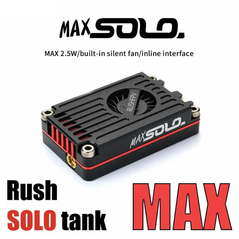 RUSH TANK MAX SOLO 5 8 ГГц 2 Вт высокой мощности 48CH VTX видео передатчик с CNC оболочкой для RC FPV дальнего действия неподвижным крылом дронов DIY