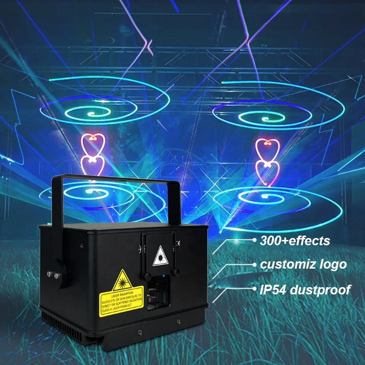 Mini Dmx Dj Disco 3W Full Color Animation Couple Dance Laser Light
