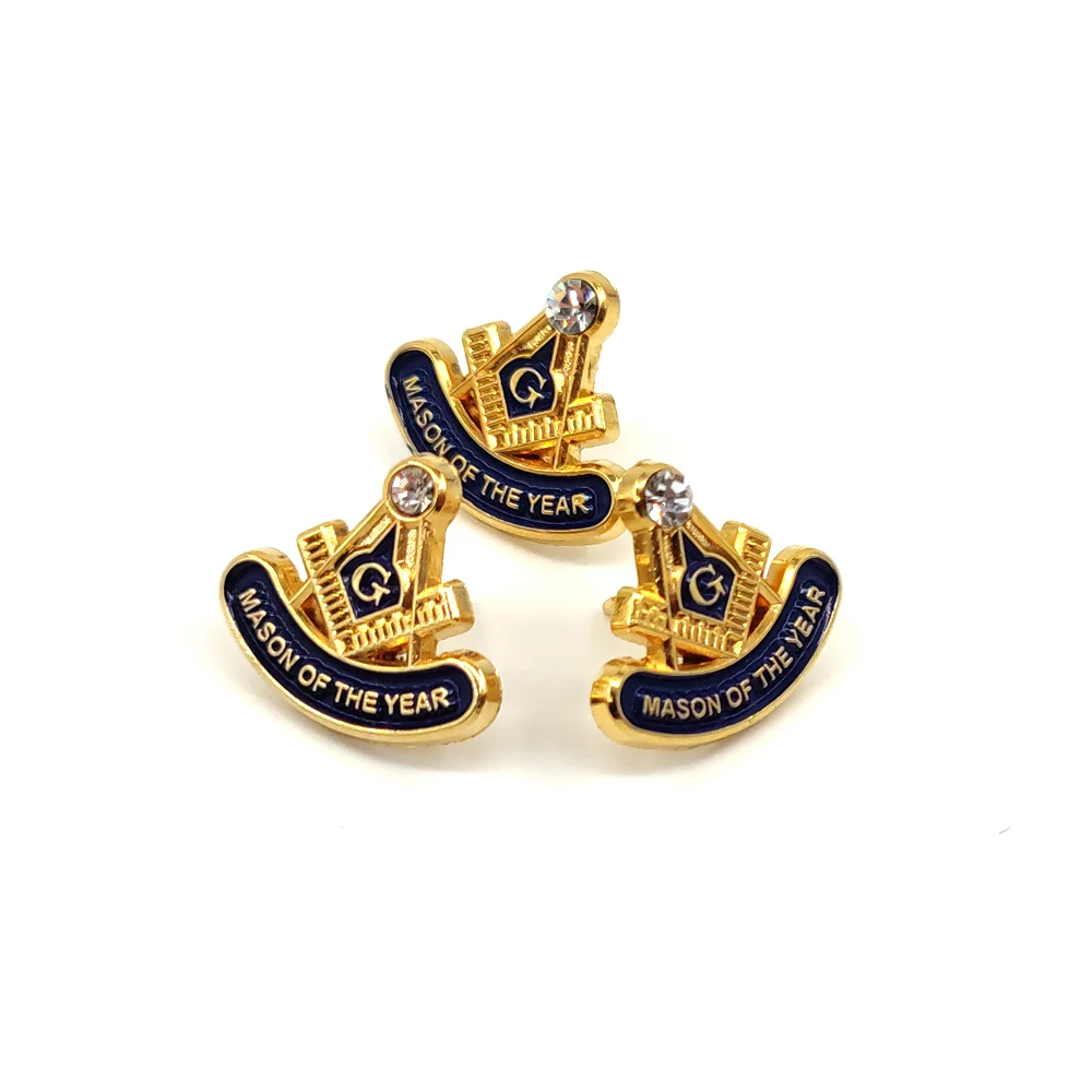 Заводская поставка Шпилька мазон года масонская регалия с пользовательской биркой индивидуальные Броши масонские