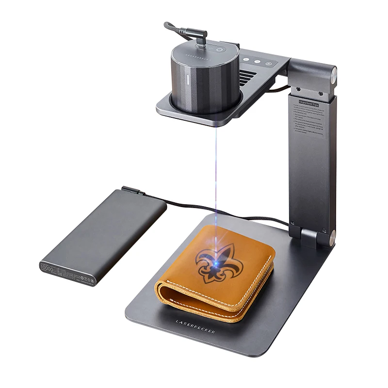 Laser Marking Machine With Rotating Stretchable tripod Engraving File Format Supports BMP JPG PNG