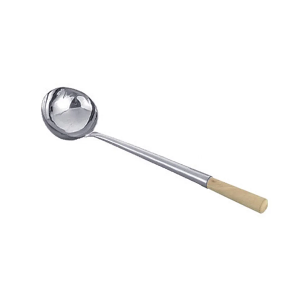 Kitchen Utensils Stainless Steel  Ladle With Wooden Handle Kitchen Soup