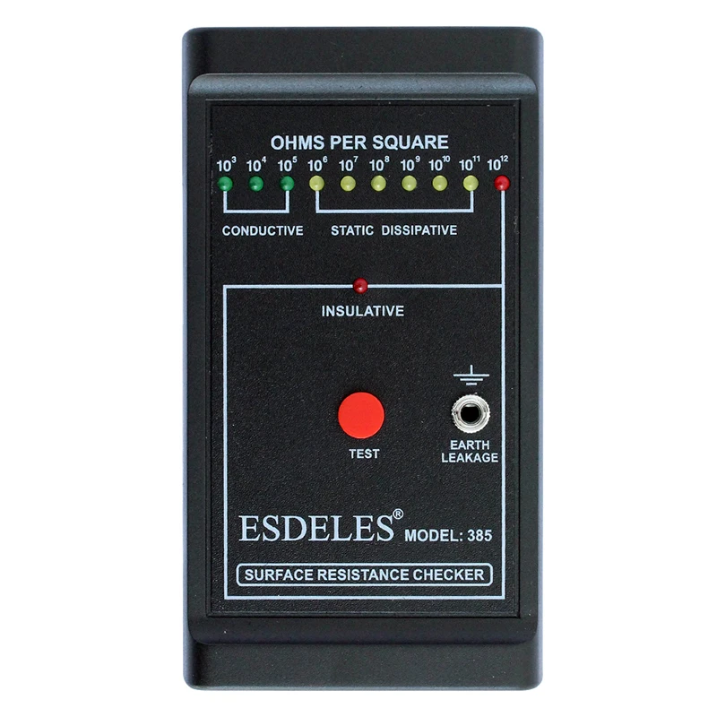 ESDELES 385 ESD Surface Earth Resistivity Meter Handhold Electric Resistance Tester esd tester surface resistance