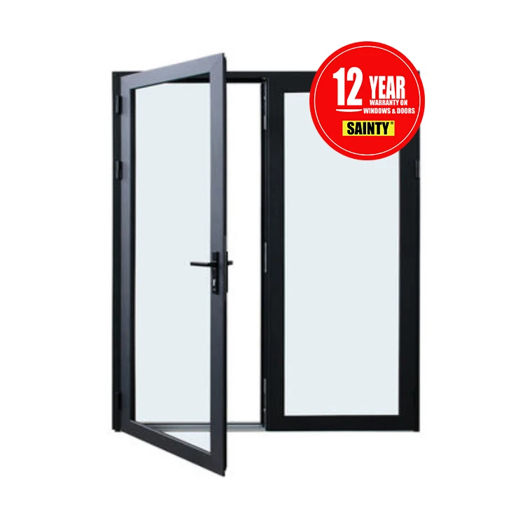 Residential and commercial aluminum hinged swing door with quality guarantee