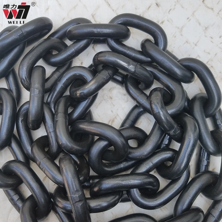 Lifting Chain High Test Polished G80 Steel Marine Studless Link Anchor Chain For Loading Lifting Chain