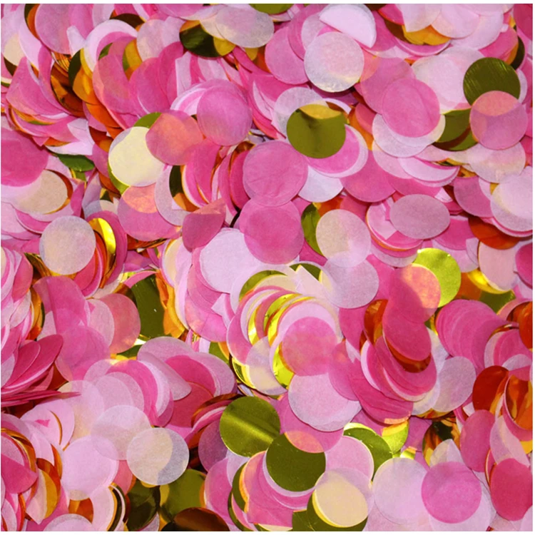 Mixed metallic Table Confetti Circles, Party Confetti Dots for Wedding, Holiday, Anniversary, Birthday 1 Inch