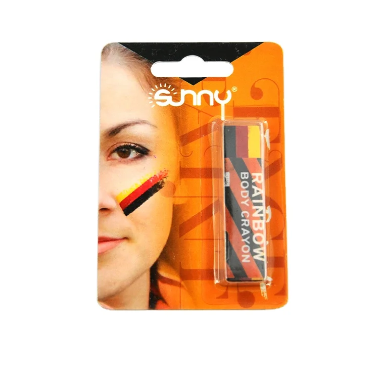 Football Fans Makeup Crayons oil Stick Set Germany Argentina For Kids Label 3 & 6 colors  football fans Face Paint
