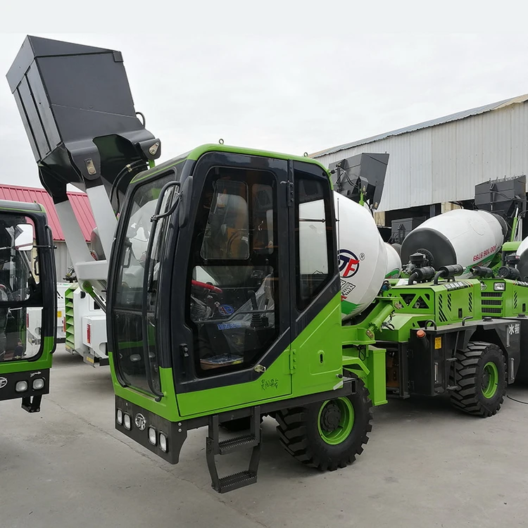 Construction machinery 4-square synchronous rotary self feeding mixer