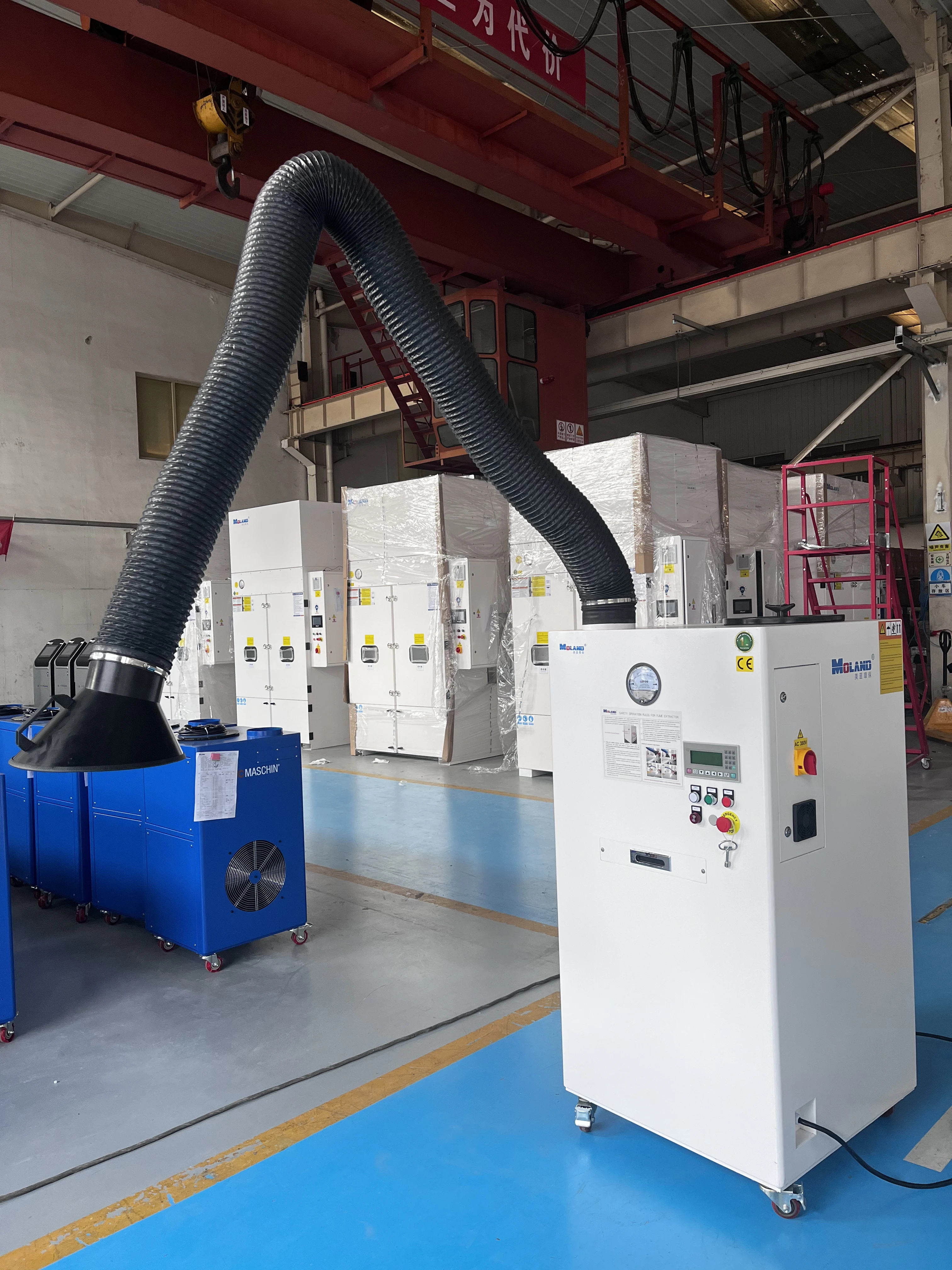 Industrial Dust Extracting System Fume Source Welding Dust Extraction