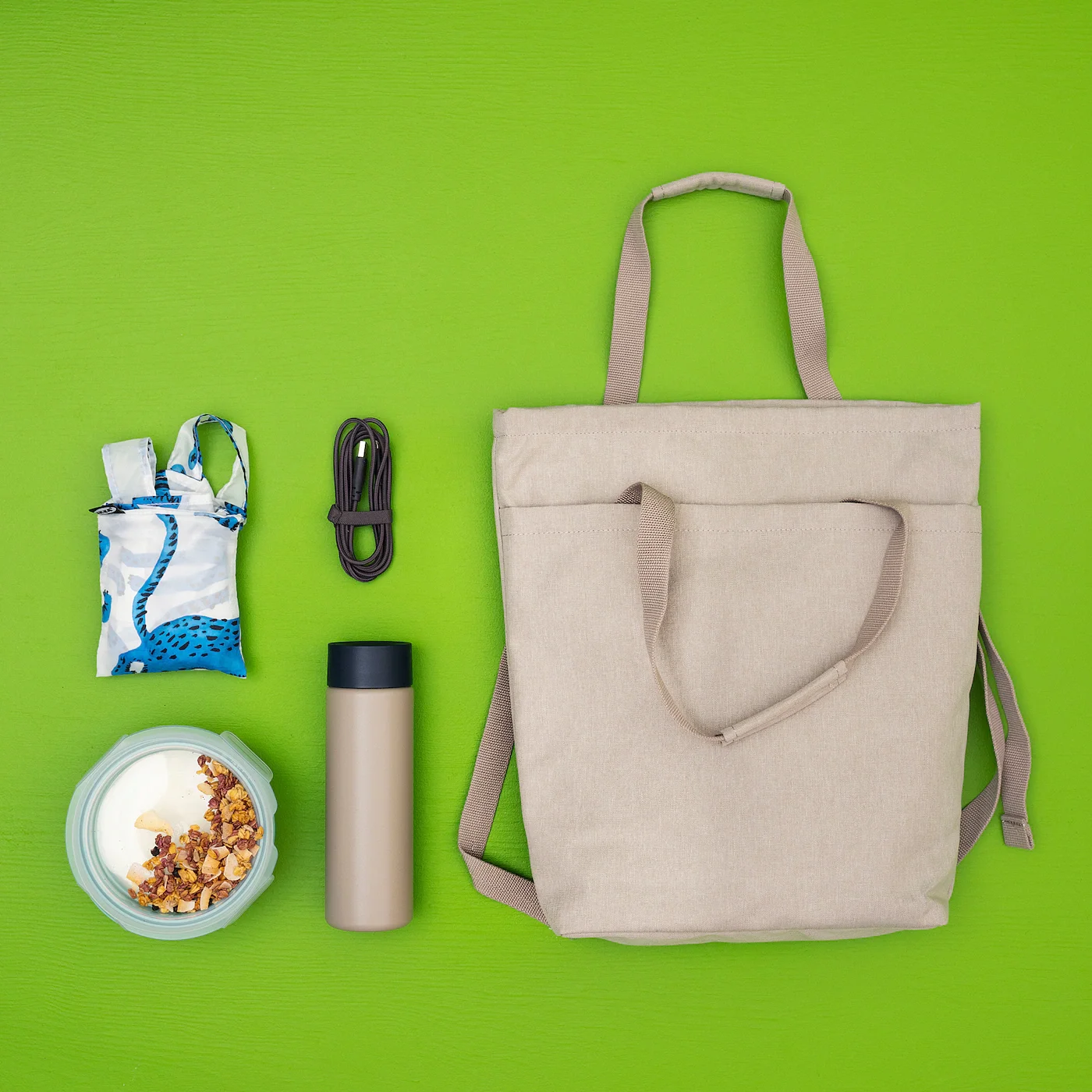 RPET Bag Backpack For Women Osotp Shopping Bags Custom Logo Cotton Sleeping Bag Print Feature Eco PSV