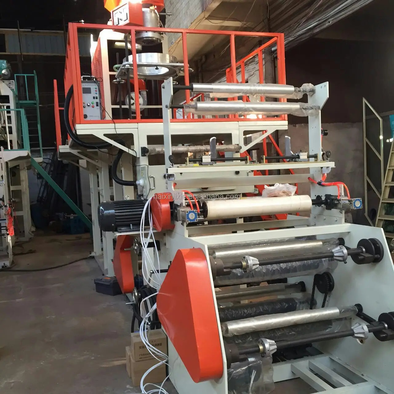 Top High Speed ABA 3 2 Layer Mini Stretch PE Film Extruder Agriculture Polyethylene Plastic Film Blowing Machine Price