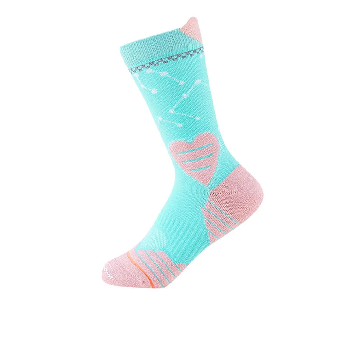 Oem Custom Quick Dry Sport Socks Thick Elites Women Crew Running Athletic Cycling socks With Logo