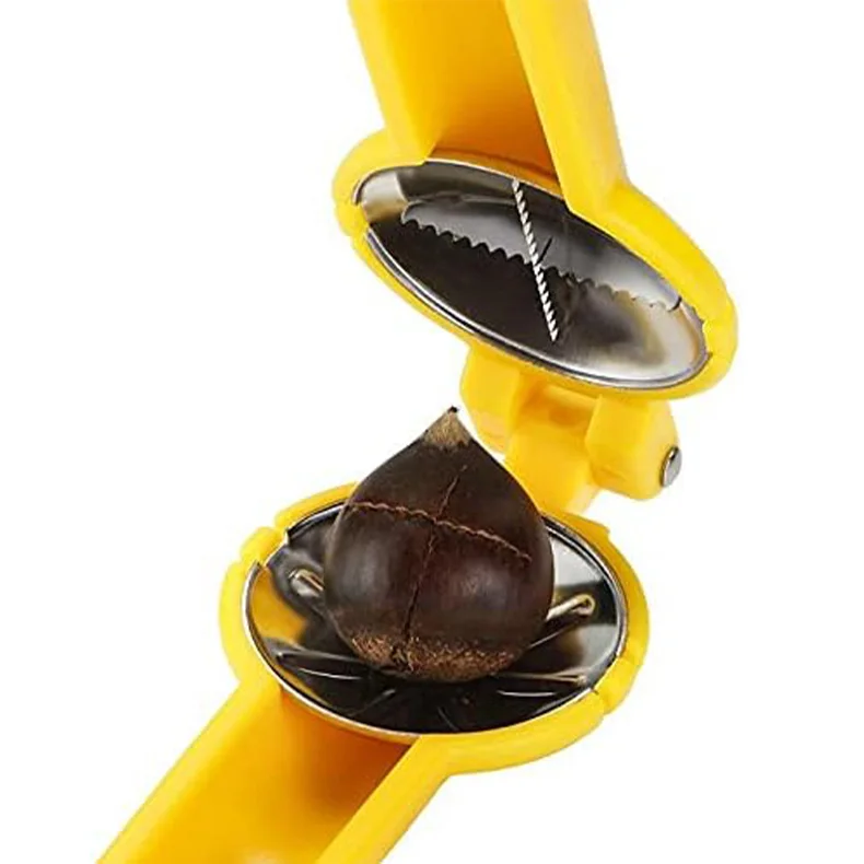 Nutcracker Chestnut Opener 304 Stainless Steel Chestnut Cutter Tool Chestnut Clip Macadamia Nut Knife Walnut Opener