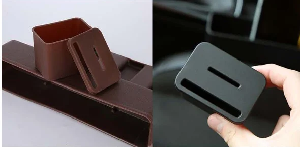 Add to CompareShare Universal Car Seat Gap Filler Pocket Side Pocket Organizer With A Coin Box Phone Wallet Holder