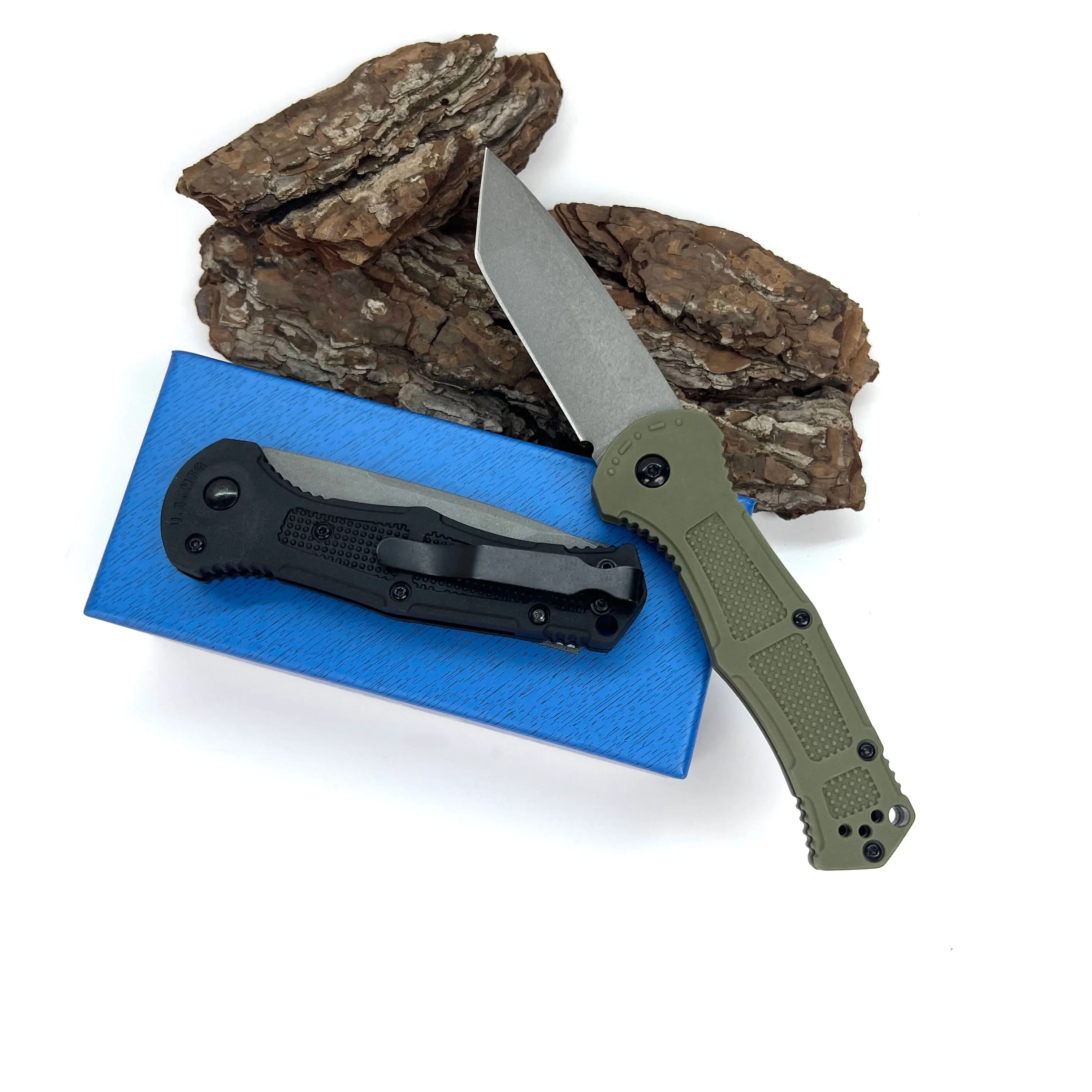 BM9070 Nylon Wave Fiber Handle Folding Pocket Knife Camping EDC Sharp Jungle Tactical Survival Knife