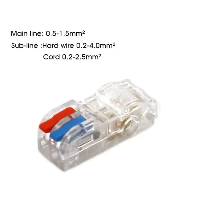 Electrical Wire Connector Stripping-free Brancher Quick Cable Wiring Terminal Block Non Destructive Without Breaking Cable
