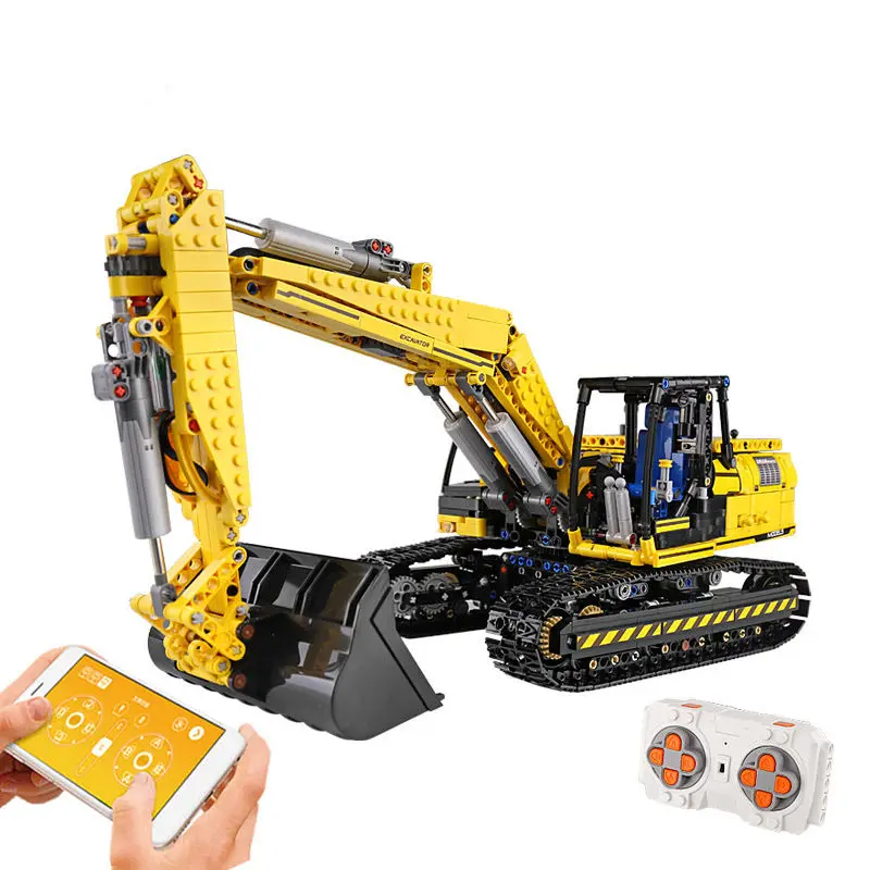 Mould King 17032 Education Toy Remote Control RC Truck Building Block Brick Toy Excavator Truck Building Bricks Sets