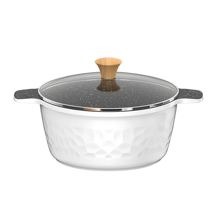 Kitchen Cooking Non Stick Casserole Induction Soup Pot Diamond Shaped Dutch Ovens 20cm