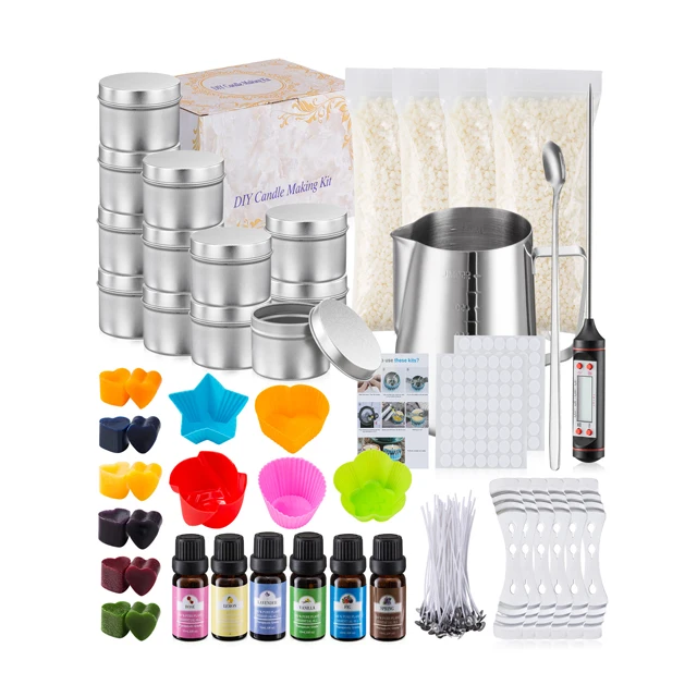 Manufacturing Plant Romantic Flowers Wax Scent Small Container Silicone Mould Candela fai da te