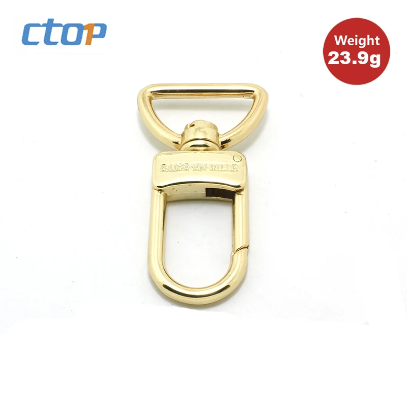 2020 fancy metal new product double rose gold for clothes handbag hook swivel hook high quality bag hook