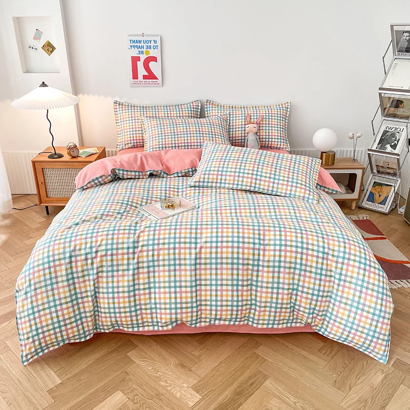 Fashion OEM Factory Supply Kids Bed Sheets Set 100% Cotton Cartoon Bedding Set Four-Piece Bedding Set