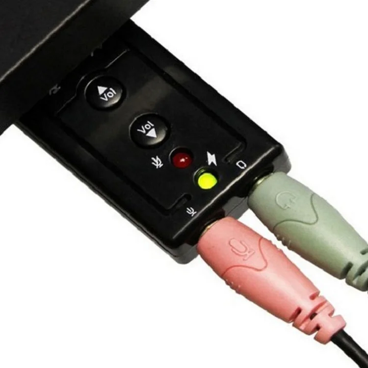 Разъем и воспроизведение аудио микрофон студия USB внешняя звуковая карта
