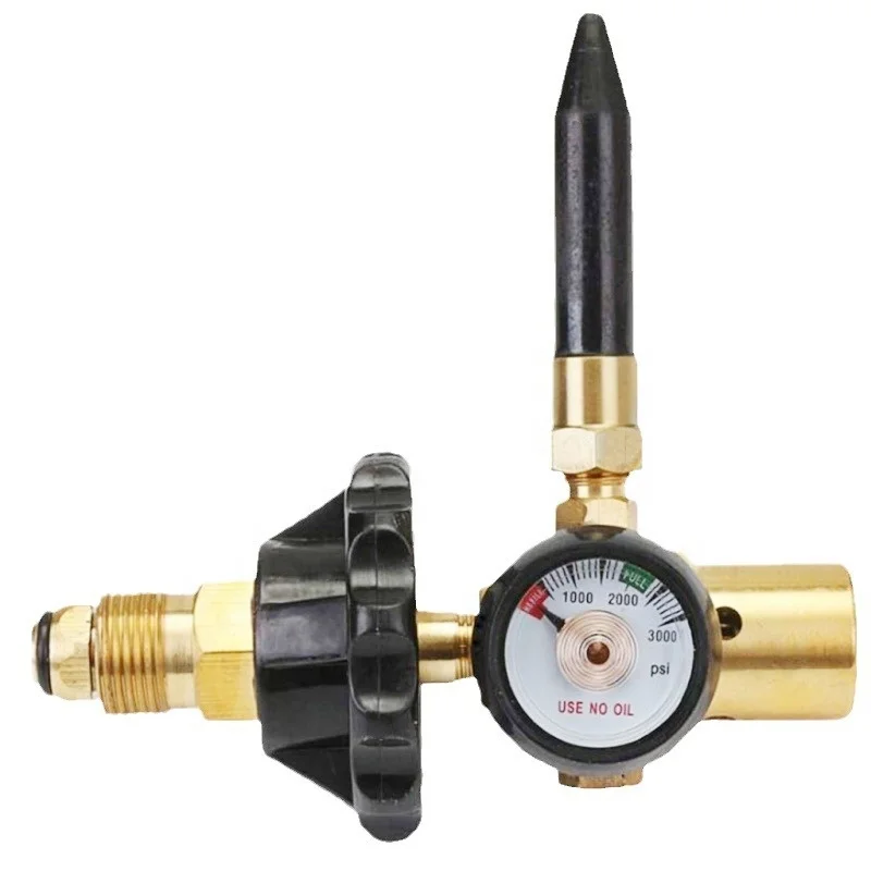 Copper body medium-sized helium filled balloon with handwheel  pressure reducing valve  helium filling tool  CGA580/G5/8