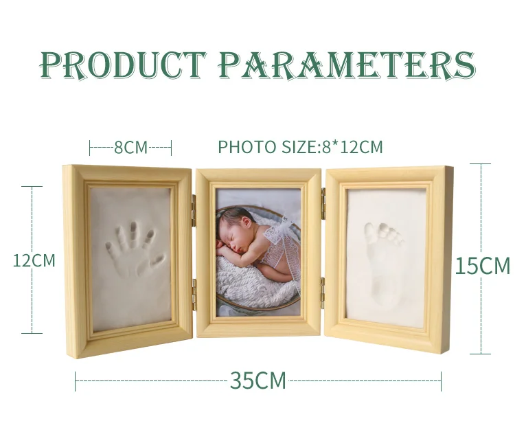 Baby Hand foot print and Footprint Makers Kit Keepsake For Newborn Baby Shower Gifts Baby Milestone Registry Nursery Decor